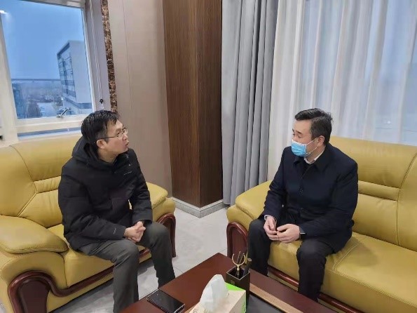 安陽市(shì)城(chéng)市(shì)管理(lǐ)局局長(cháng)王志(zhì)剛莅臨克能(néng)調研（2022年(nián)2月(yuè)14日(rì)）