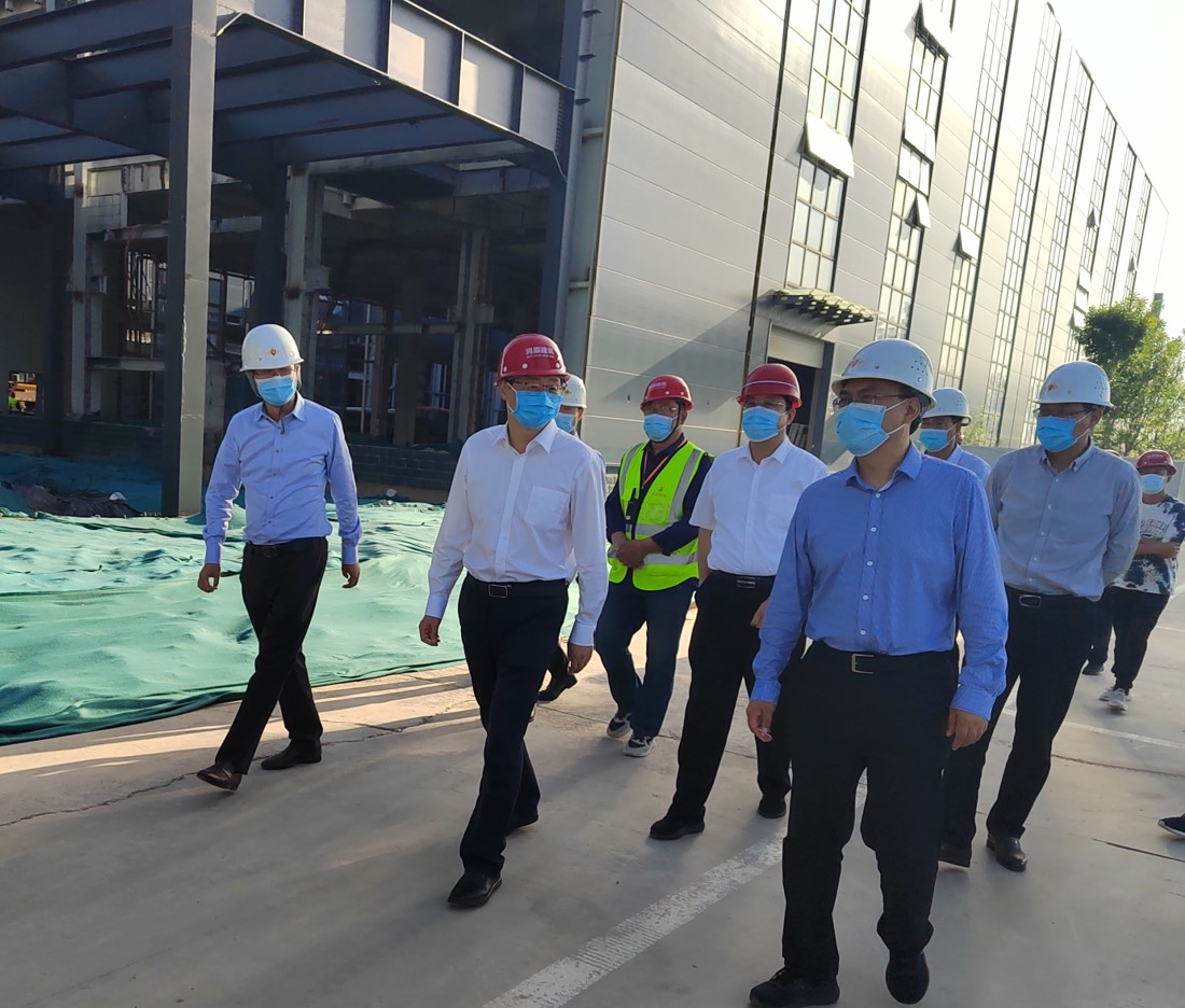 安陽市(shì)副市(shì)長(cháng)王紅(hóng)兵(bīng)到(dào)克能(néng)锂電(diàn)二期工(gōng)程現(xiàn)場(chǎng)調研（2022年(nián)5月(yuè)19日(rì)）