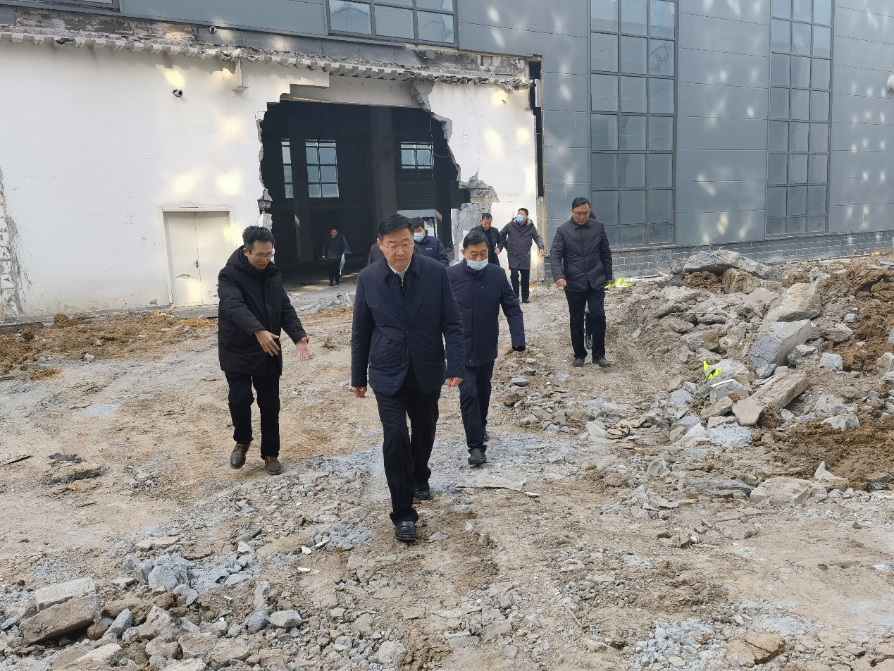 安陽市(shì)副市(shì)長(cháng)王紅(hóng)兵(bīng)到(dào)克能(néng)锂電(diàn)二期工(gōng)程現(xiàn)場(chǎng)調研（2022年(nián)1月(yuè)3日(rì)）